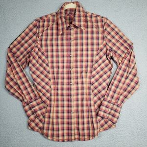 CRUEL GIRL Shirt Womens Medium Plaid 100% Cotton Pearl Snap Fitted Western Rodeo